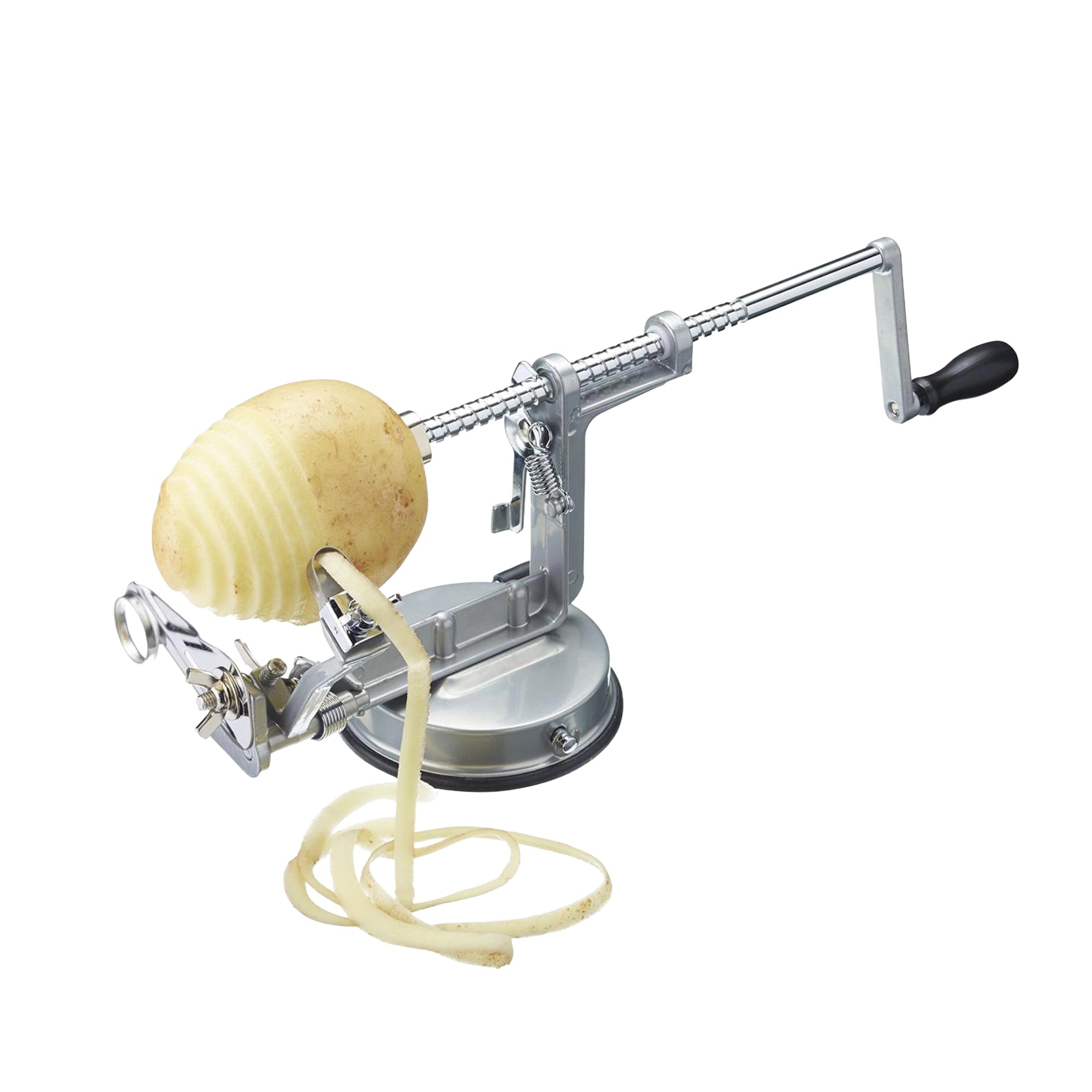 Le Pratique - Appelschiller Schilmachine - Schillen, Ontklokken en Appelsnijder in een - detail
