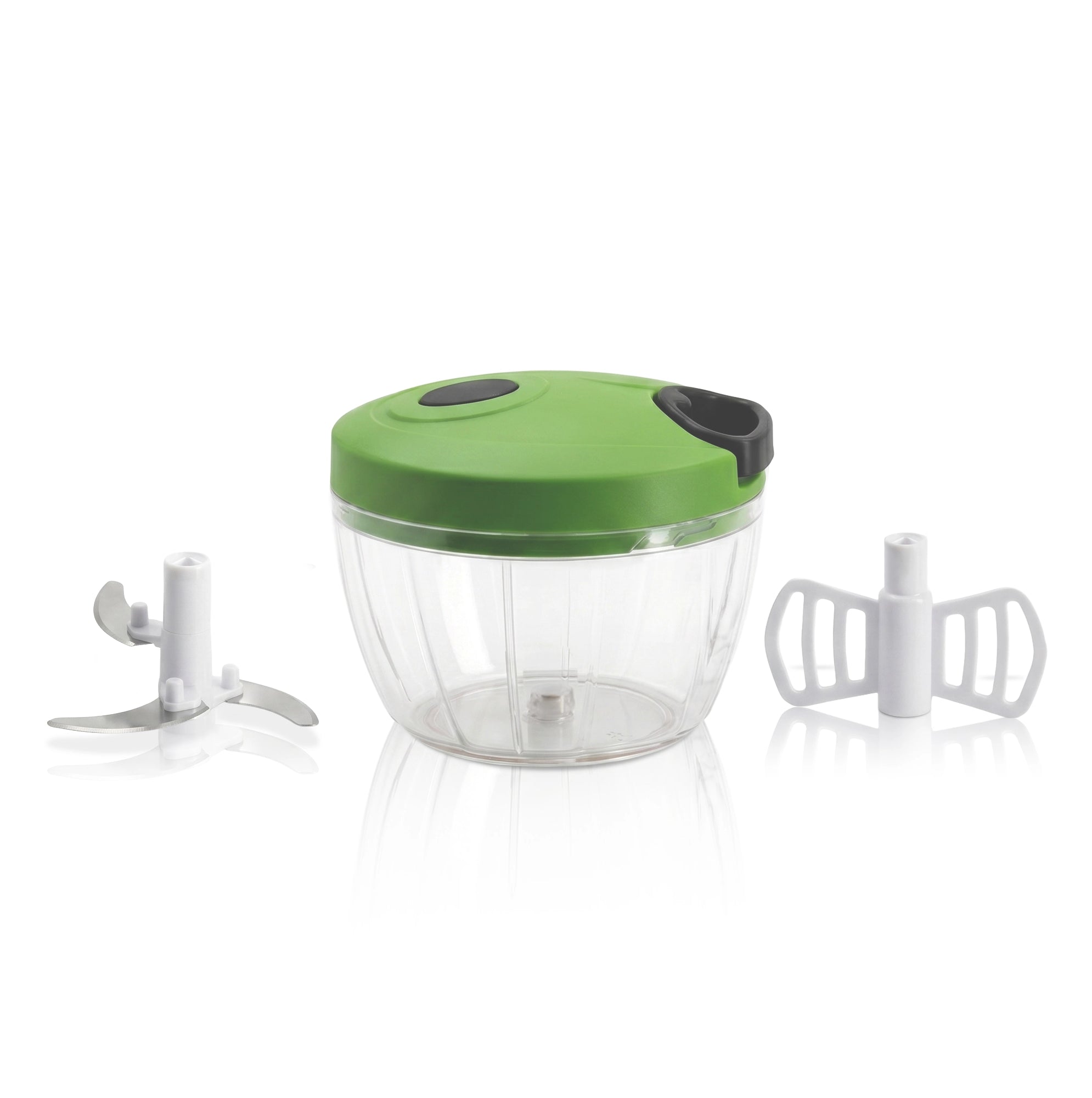 Le Pratique - Chopper - Mini hakmolen met trekkoord 400ml - RVS messen - productfoto