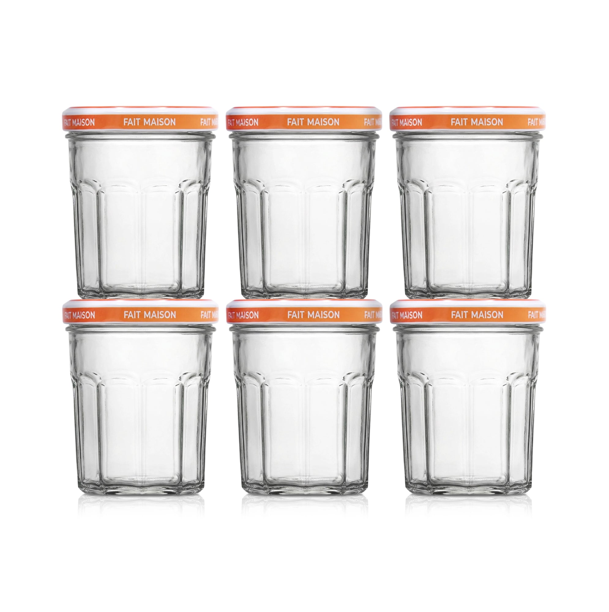 Le Pratique - Inmaakpotten - Jampotten 6x385ml - 82mm set van 6 - set van 6 - productfoto 1