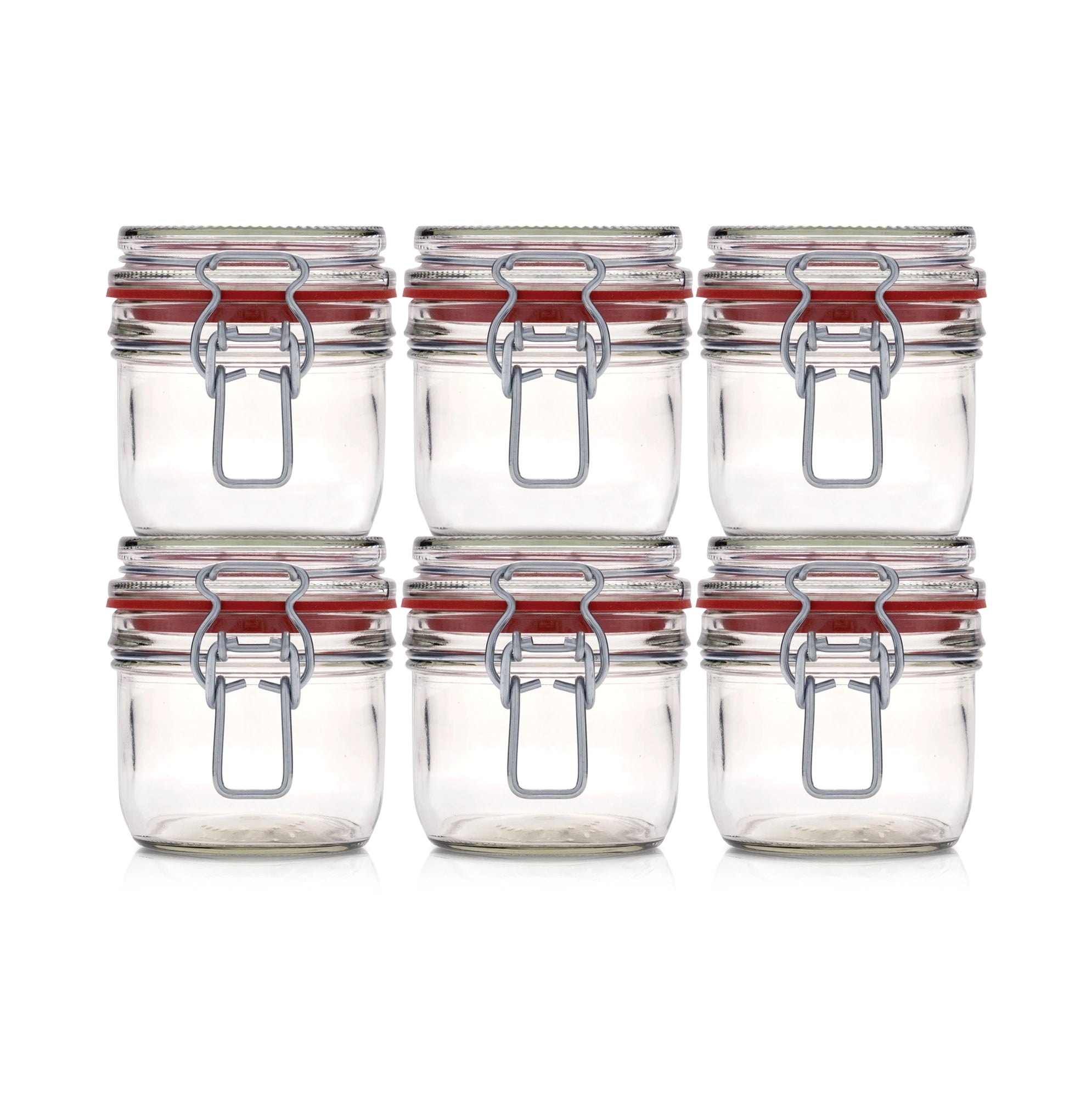Le Pratique - Weckpot - 6x0,2 Liter - Set van 6 Beugelpotten 200ml - set van 6 - productfoto