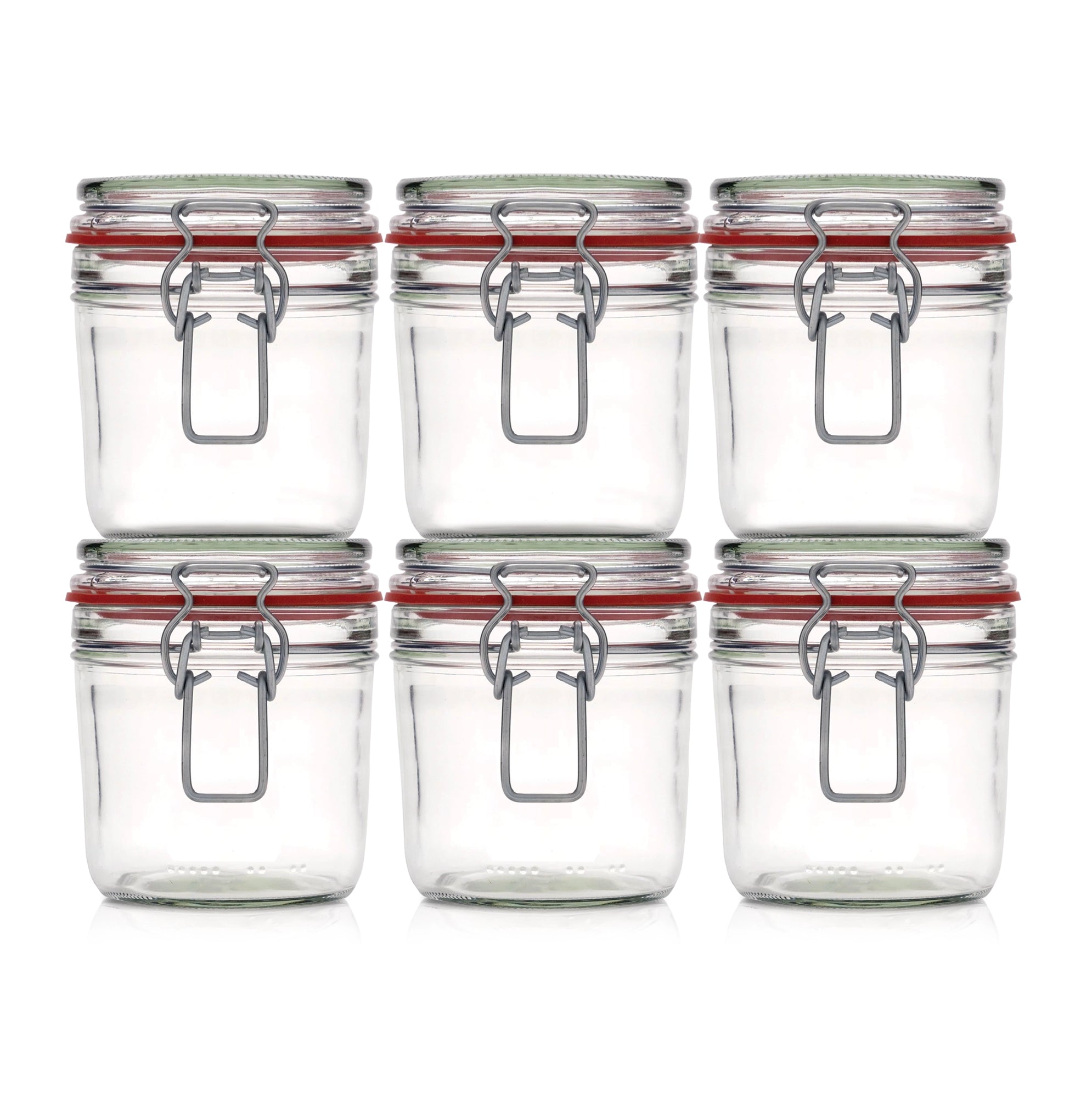 Le Pratique - Weckpot - 6x0,35 Liter - Set van 6 Beugelpotten 350ml - set van 6 - productfoto