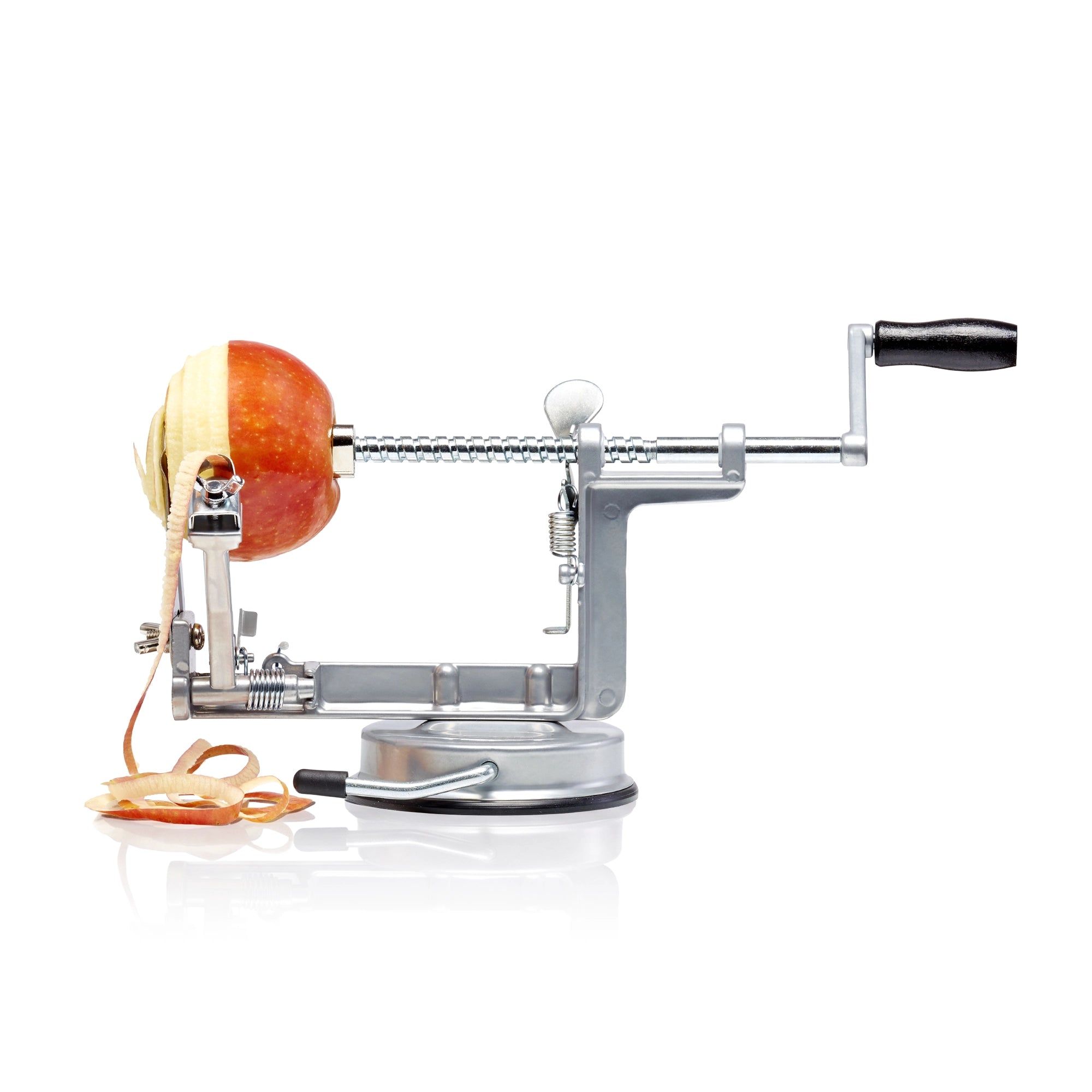 Le Pratique - Appelschiller Schilmachine - Schillen, Ontklokken en Appelsnijder in een - productfoto