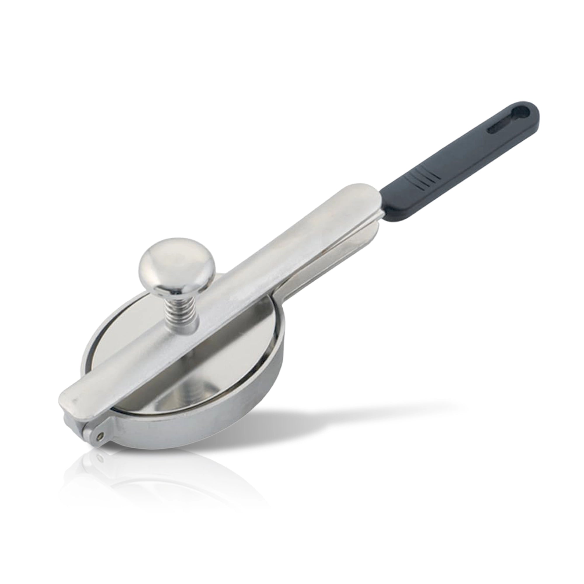 Le Pratique - Hamburgerpers RVS - Professionele Ovale Burgerpers - productfoto