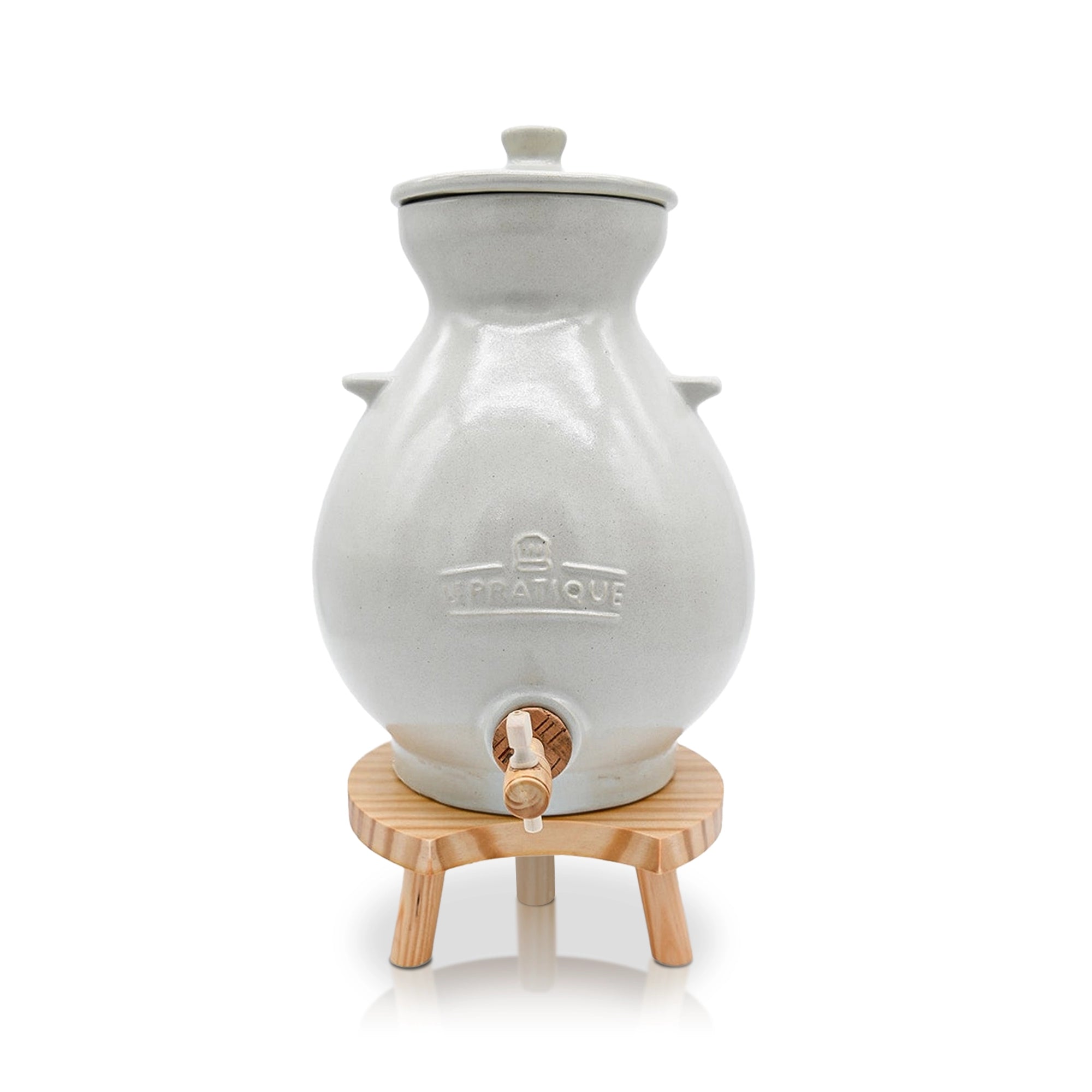 Le Pratique - Ambachtelijke Olie en Azijnkruik - Azijnvat - Vinaigrier - 4,5 liter - productfoto