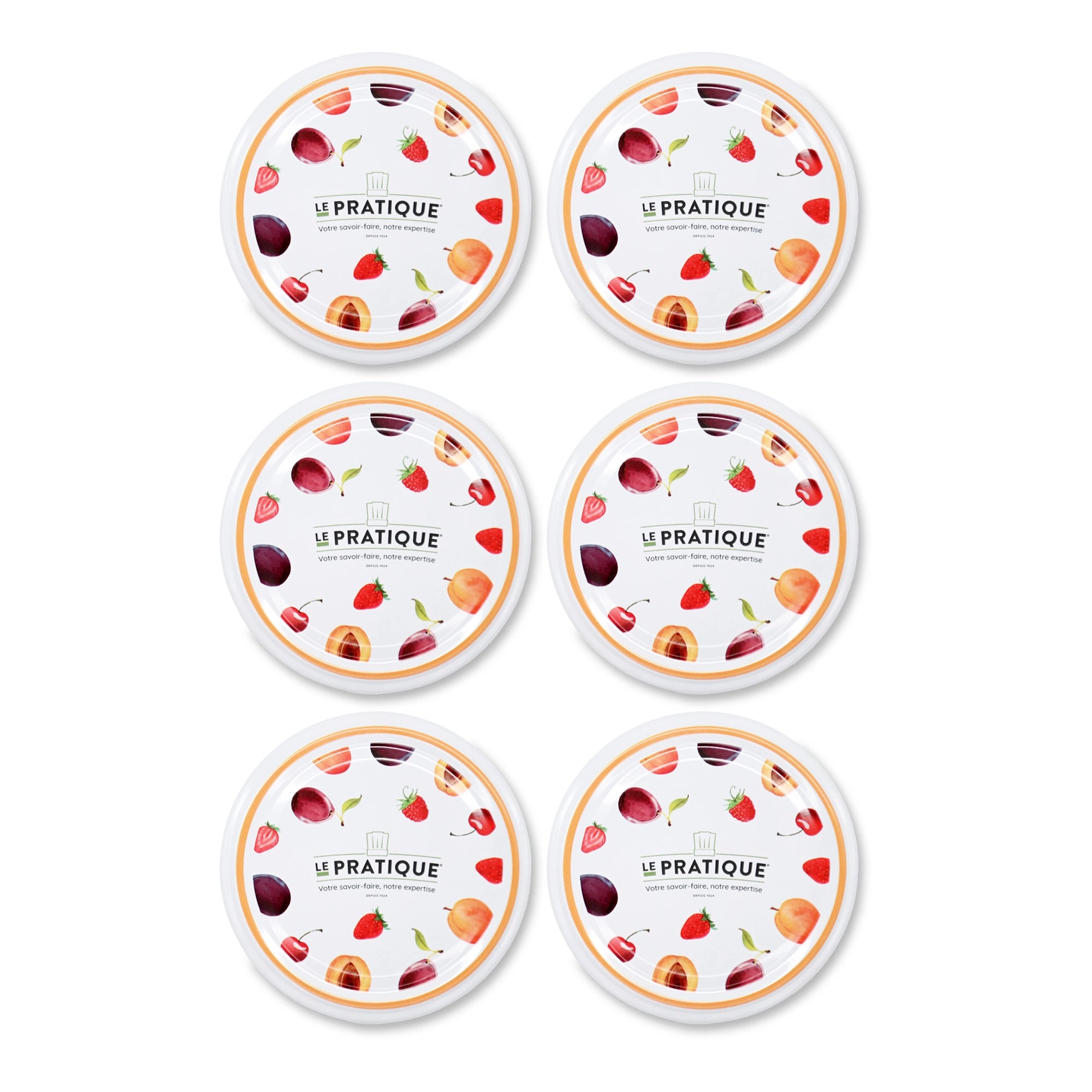 Le Pratique - Twist Off Deksels voor Inmaakpotten - 82mm - Set van 6 TO82 - set van 6 - productfoto 1