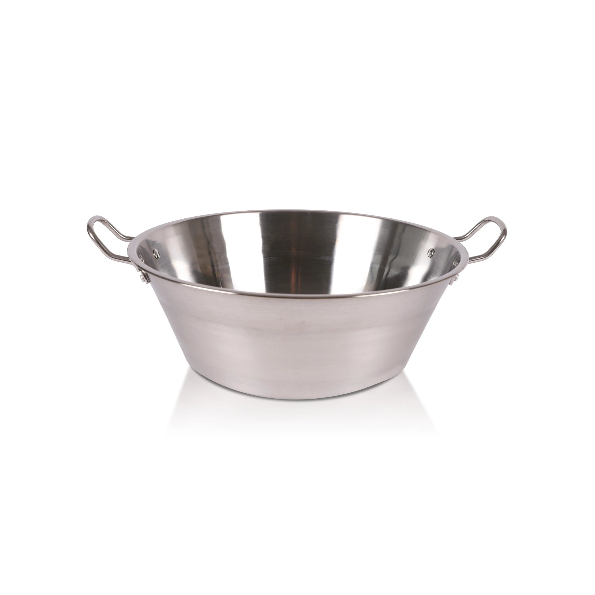 Le Pratique - RVS diepe Pan - Teil met 2 handgrepen 38cm - 9 Liter - productfoto