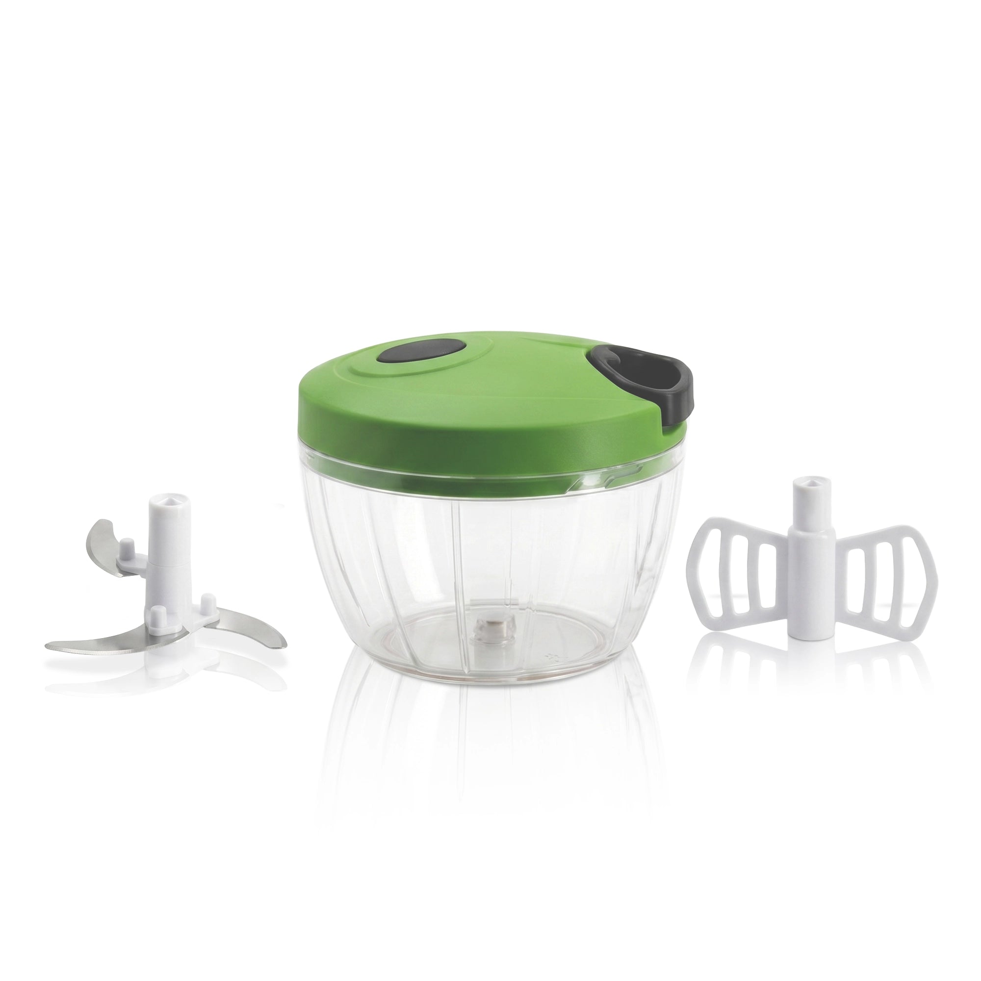 Le Pratique - Chopper - Mini hakmolen met trekkoord 400ml - RVS messen - productfoto