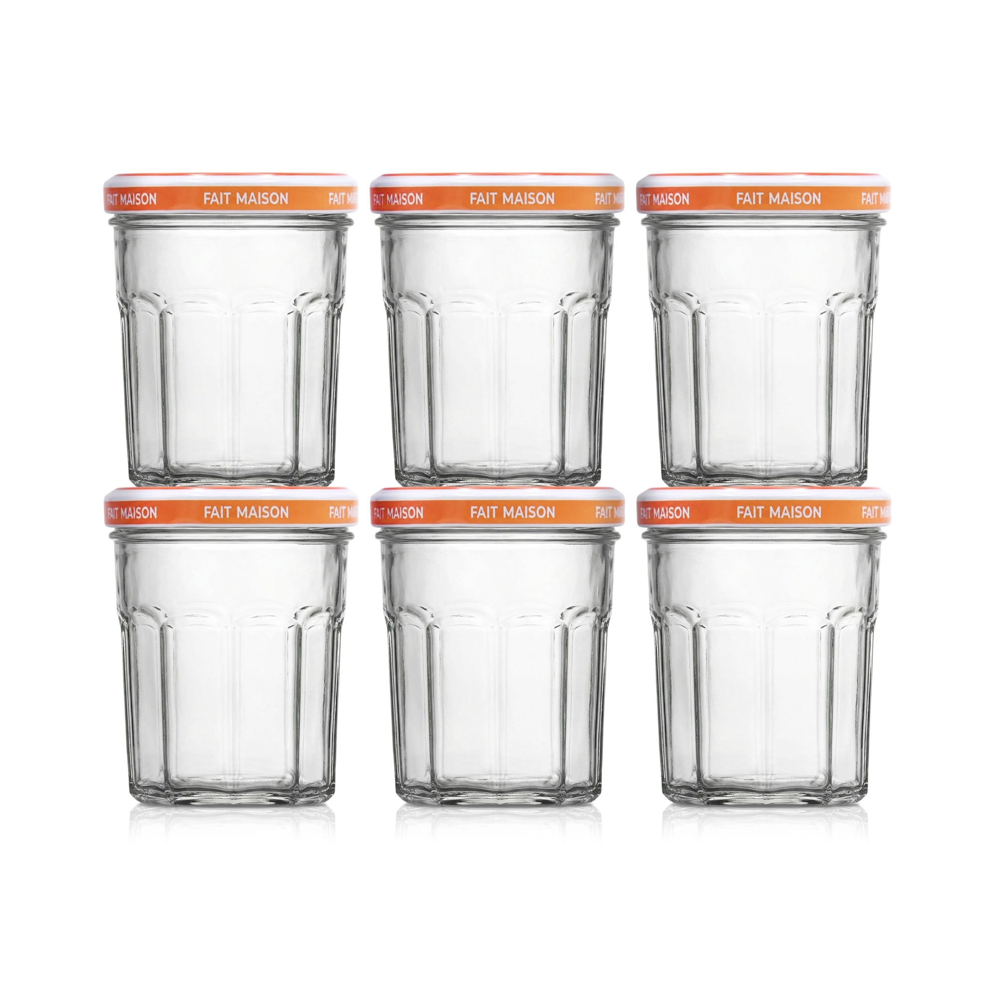 Le Pratique - Inmaakpotten - Jampotten 6x385ml - 82mm set van 6 - set van 6 - productfoto 1