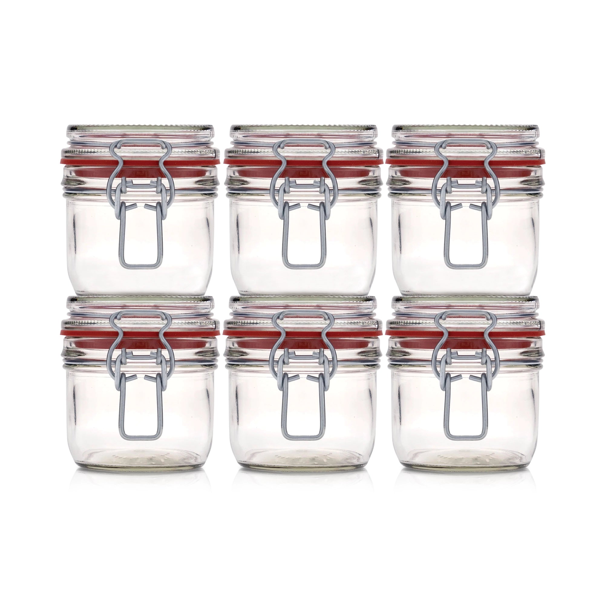 Le Pratique - Weckpot - 6x0,2 Liter - Set van 6 Beugelpotten 200ml - set van 6 - productfoto