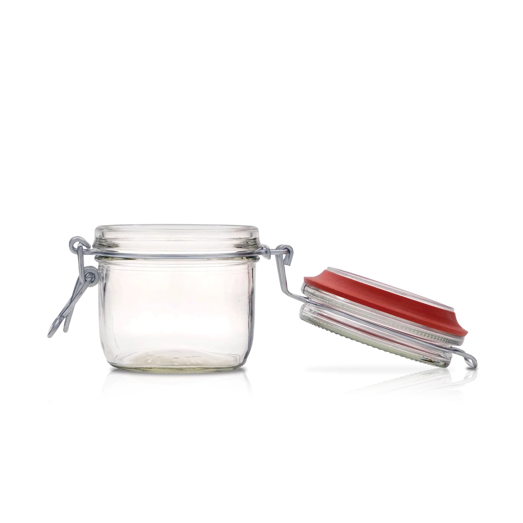 Le Pratique - Weckpot - 6x0,2 Liter - Set van 6 Beugelpotten 200ml - open