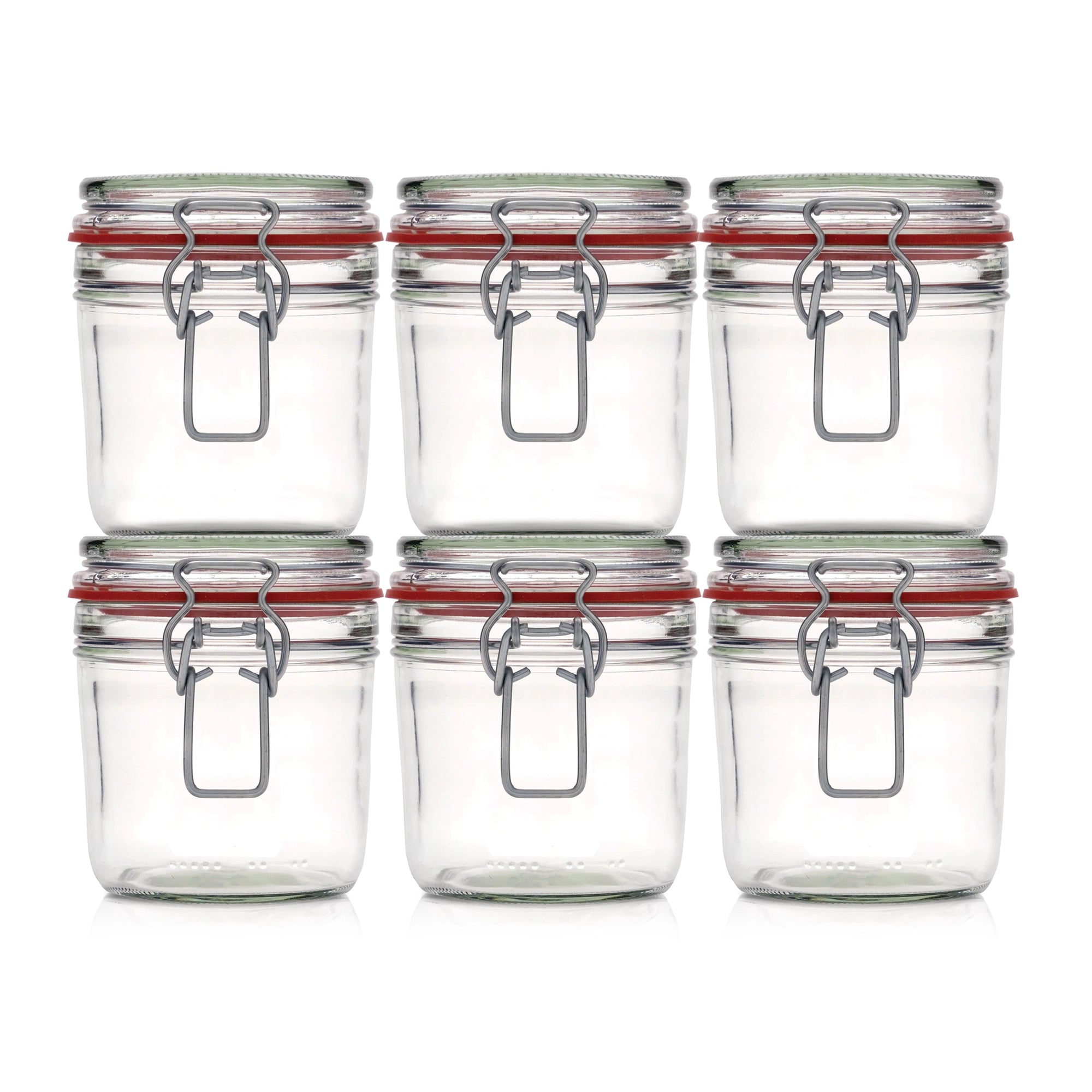 Le Pratique - Weckpot - 6x0,35 Liter - Set van 6 Beugelpotten 350ml - set van 6 - productfoto