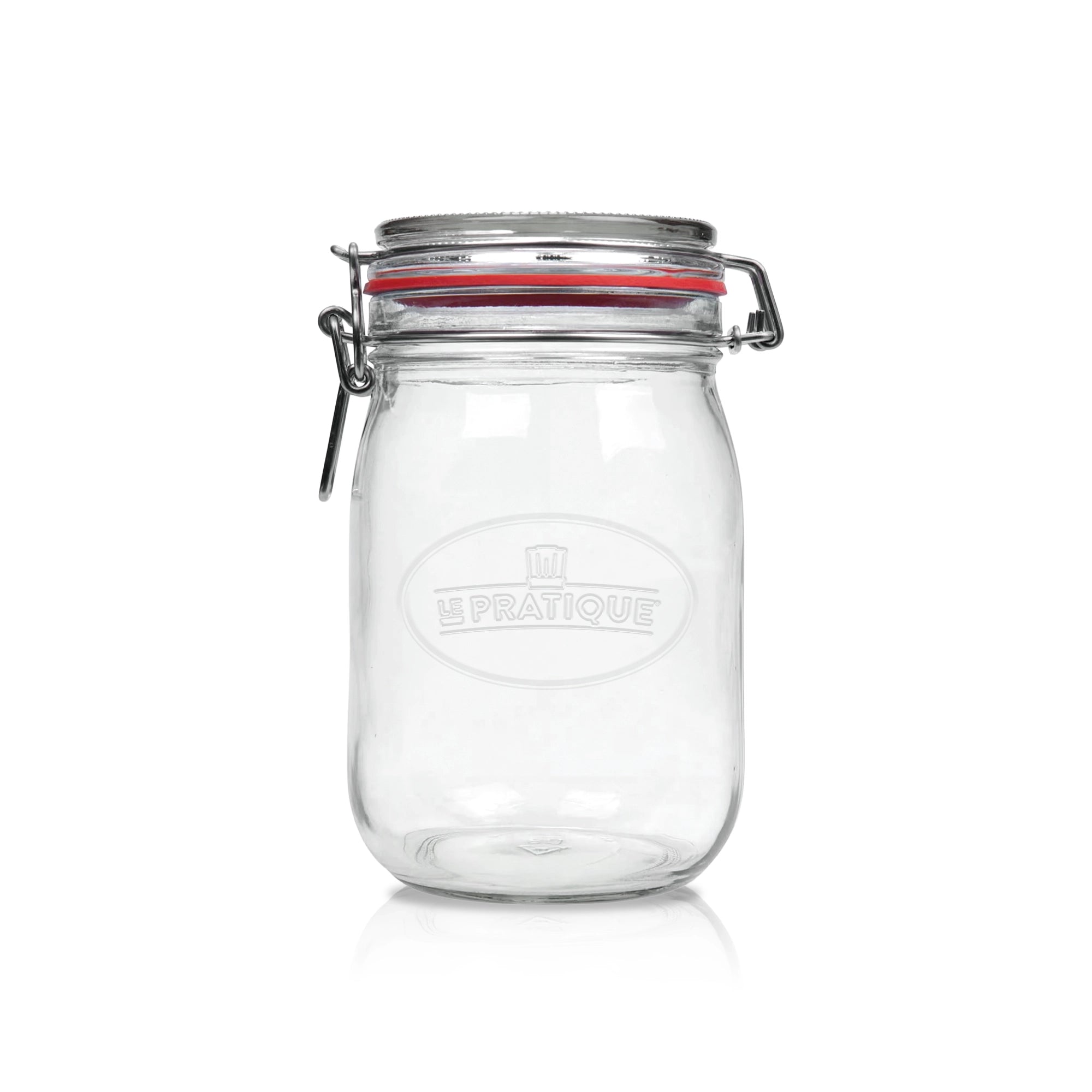 Le Pratique - Weckpot - 6x1 Liter - Set van 6 Beugelpotten 1000ml - productfoto miniatuur