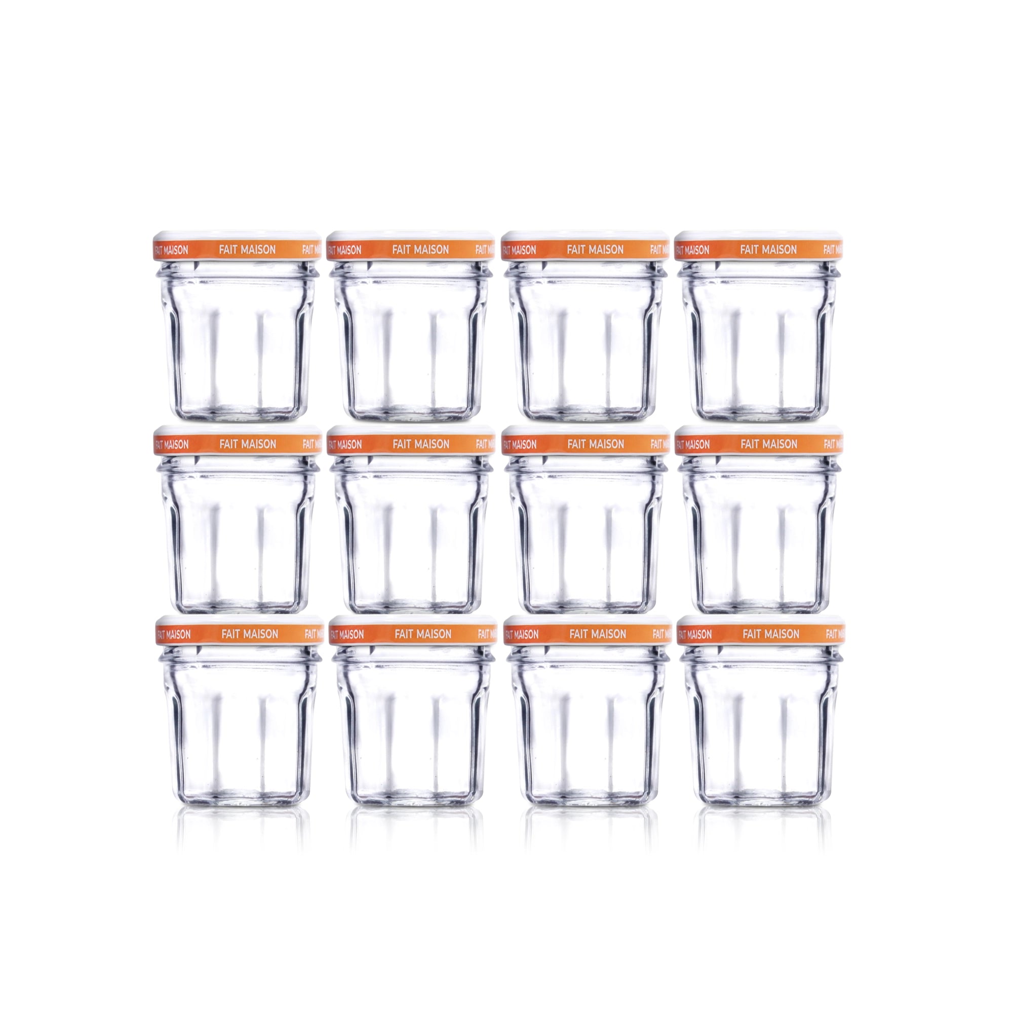 Le Pratique - Mini Inmaakpotjes - Jampotjes 46ml - 48mm set van 12 - productfoto