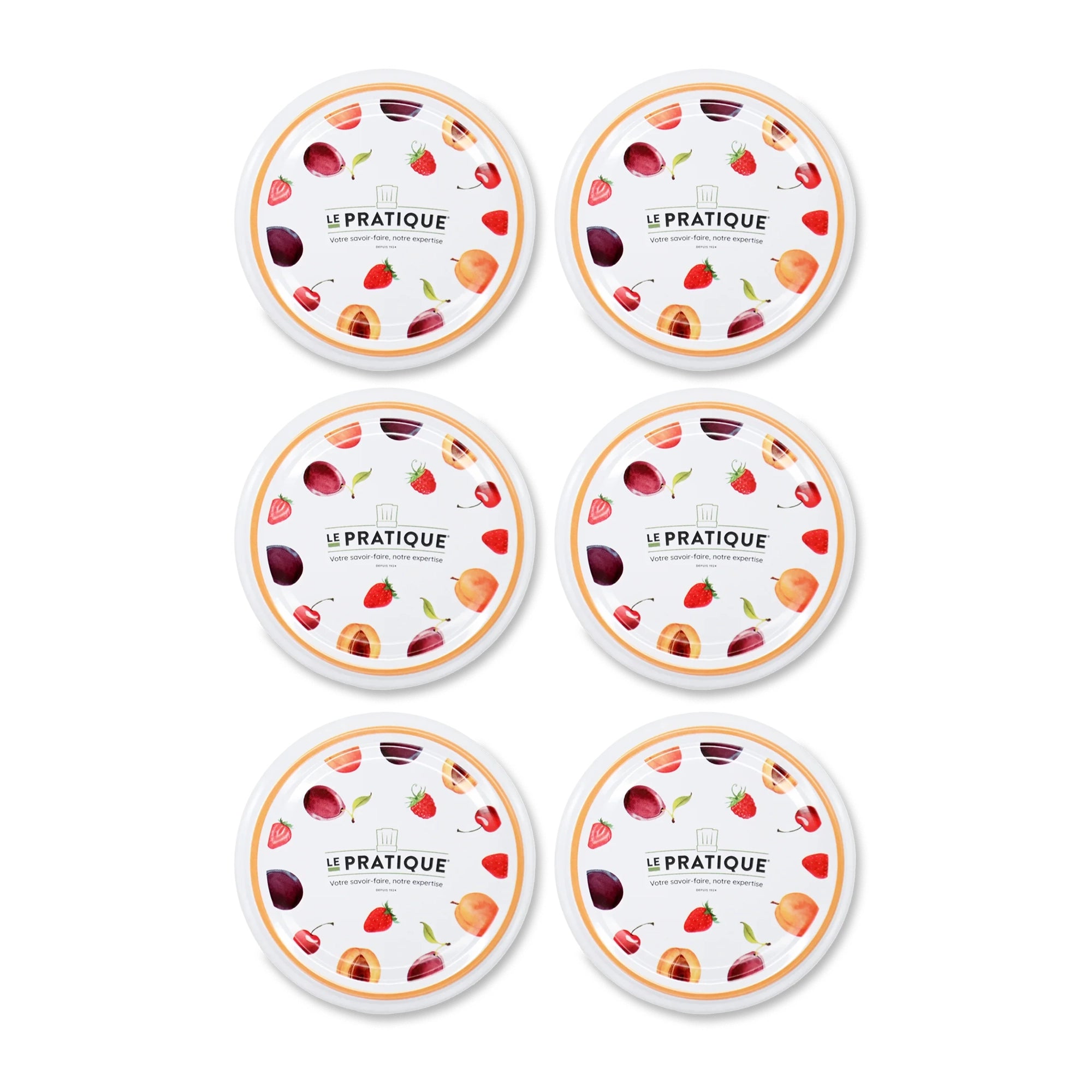 Le Pratique - Twist-Off Deksels 6x70mm - Set van 6 voor Inmaakpotten - set van 6 - productfoto 1