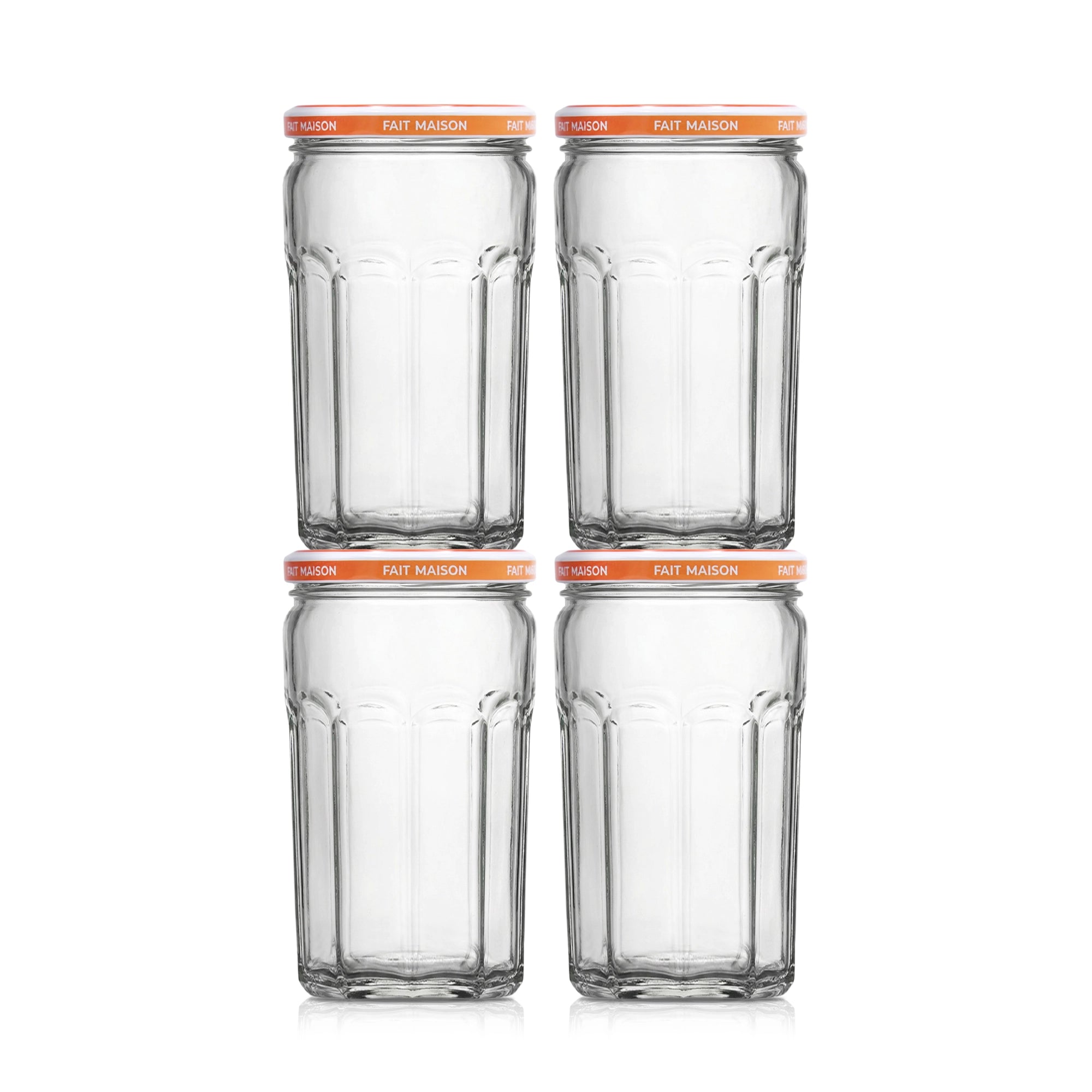 Le Pratique - Inmaakpotten - Jampotten 4x650ml - 82mm - Set van 4 - productfoto