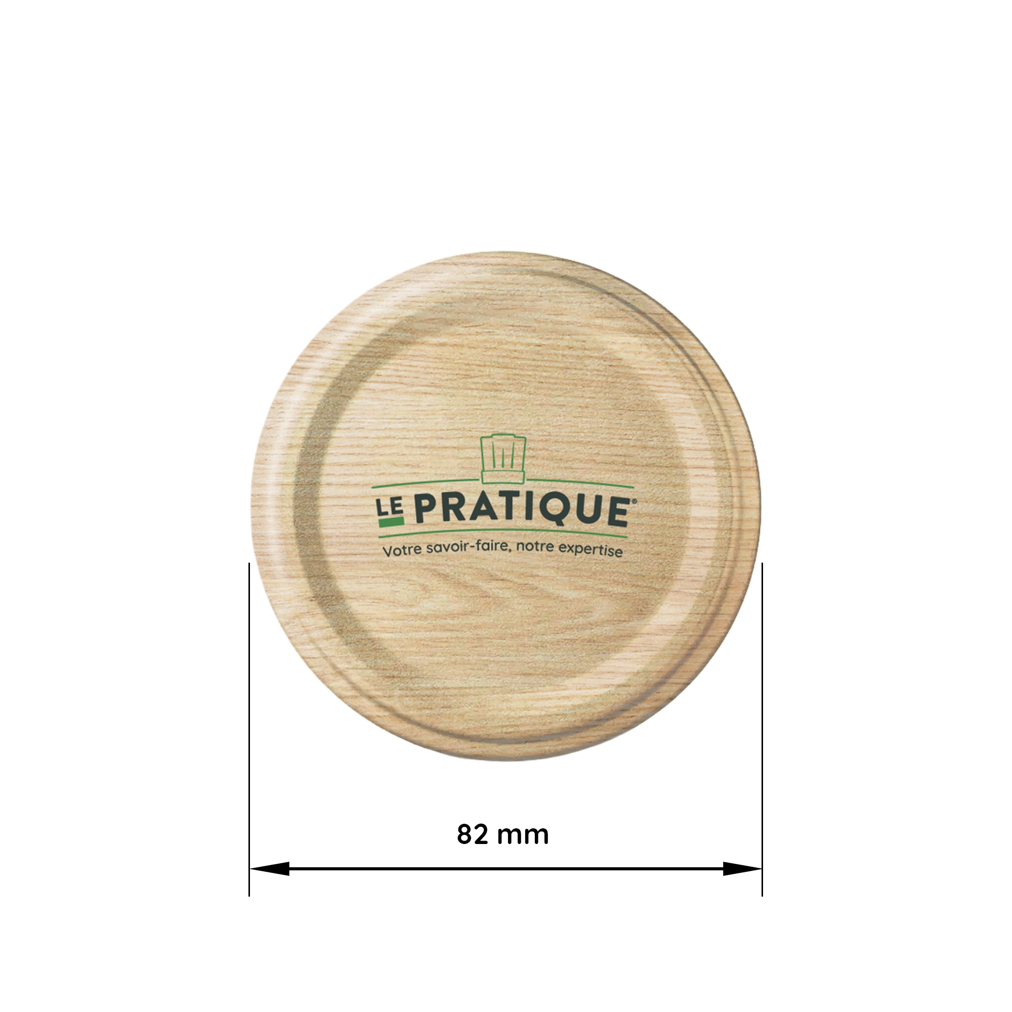Le Pratique - Twist-Off Deksels 6x82mm Houtlook - Set van 6 TO82 - set van 6 - productfoto 2